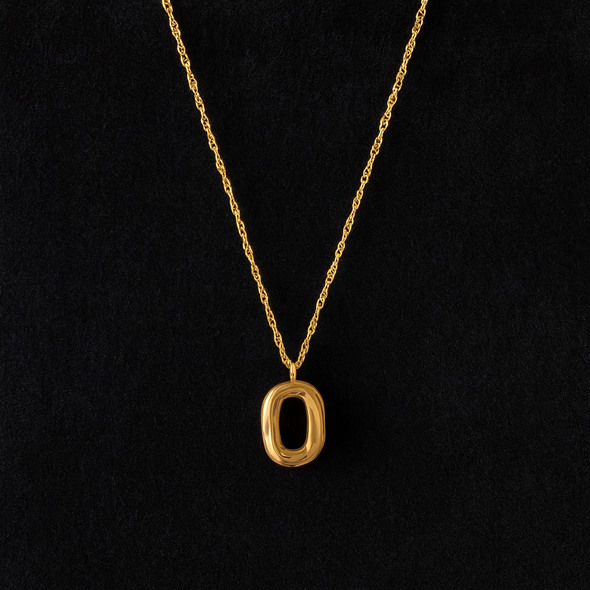 Textured Oval Necklace 925 Sterling Silver Yellow Plated