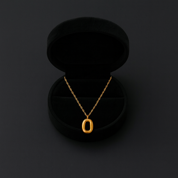 Textured Oval Necklace 925 Sterling Silver Yellow Plated