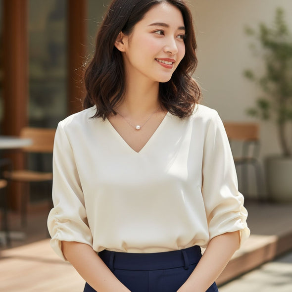 Classic Single Pearl Minimalist Necklace925 Sterling Silver