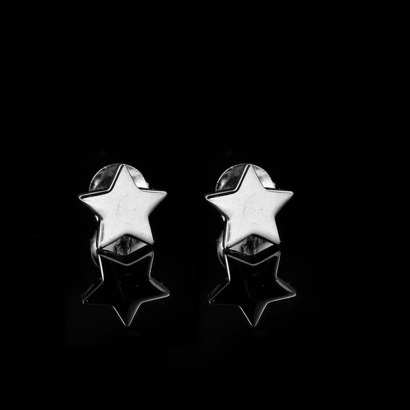 925 Sterling Silver Star Stud Earrings