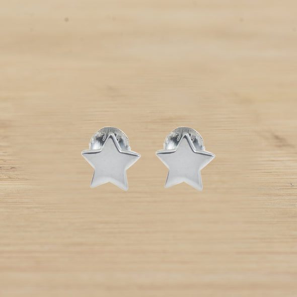 925 Sterling Silver Star Stud Earrings