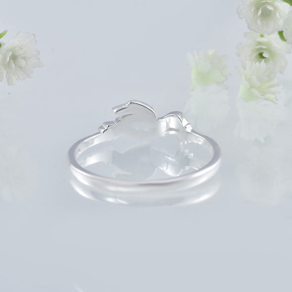 925 Sterling Silver Symbol of Peace and Love Dove Ring