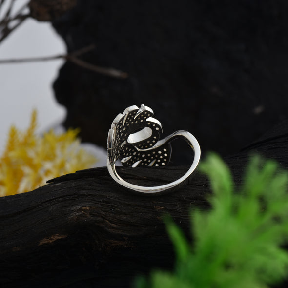 925 Sterling Silver Oval Shape Semi Mount Ring