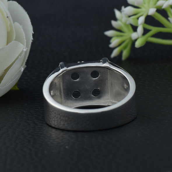 925 Sterling Silver 5MM Round Shape Semi Mount Ring