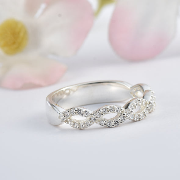 925 Sterling Silver 10x8MM Octagon Shape Semi Mount Ring