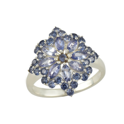 925 Sterling Silver 5x2.50MM Marquise Shape Tanzanite Gemstone Ring