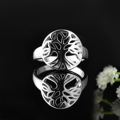 925 Sterling Silver Tree of Life Ring
