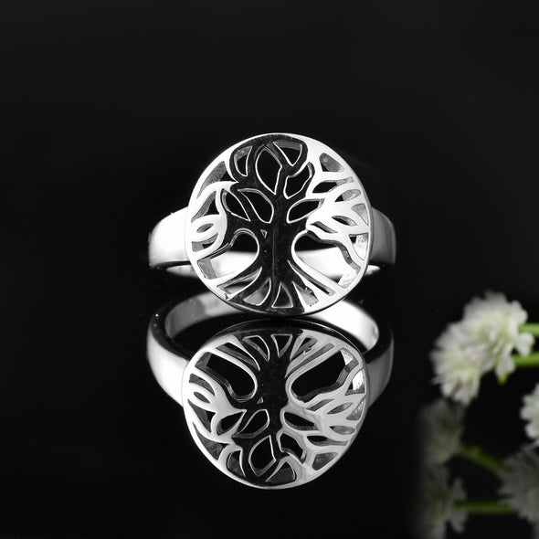 925 Sterling Silver Tree of Life Ring