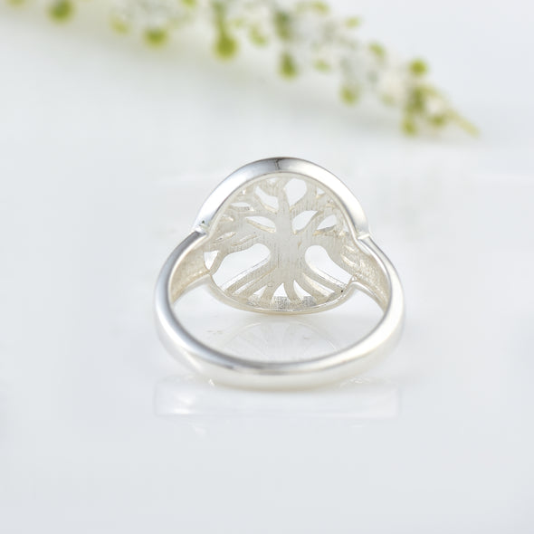 925 Sterling Silver Tree of Life Ring