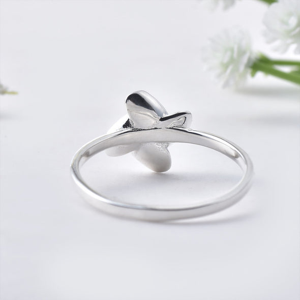 925 Sterling Silver Pinwheel Flower Ring